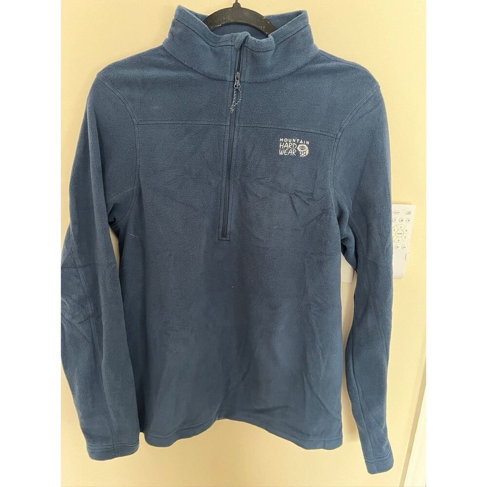 Mens Blue Mountain Hard Wear Quarter Zip Size Small